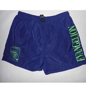 Atsuko ATS Neon Genesis Evangelion Men's Anime Graphic Shorts Purple XL